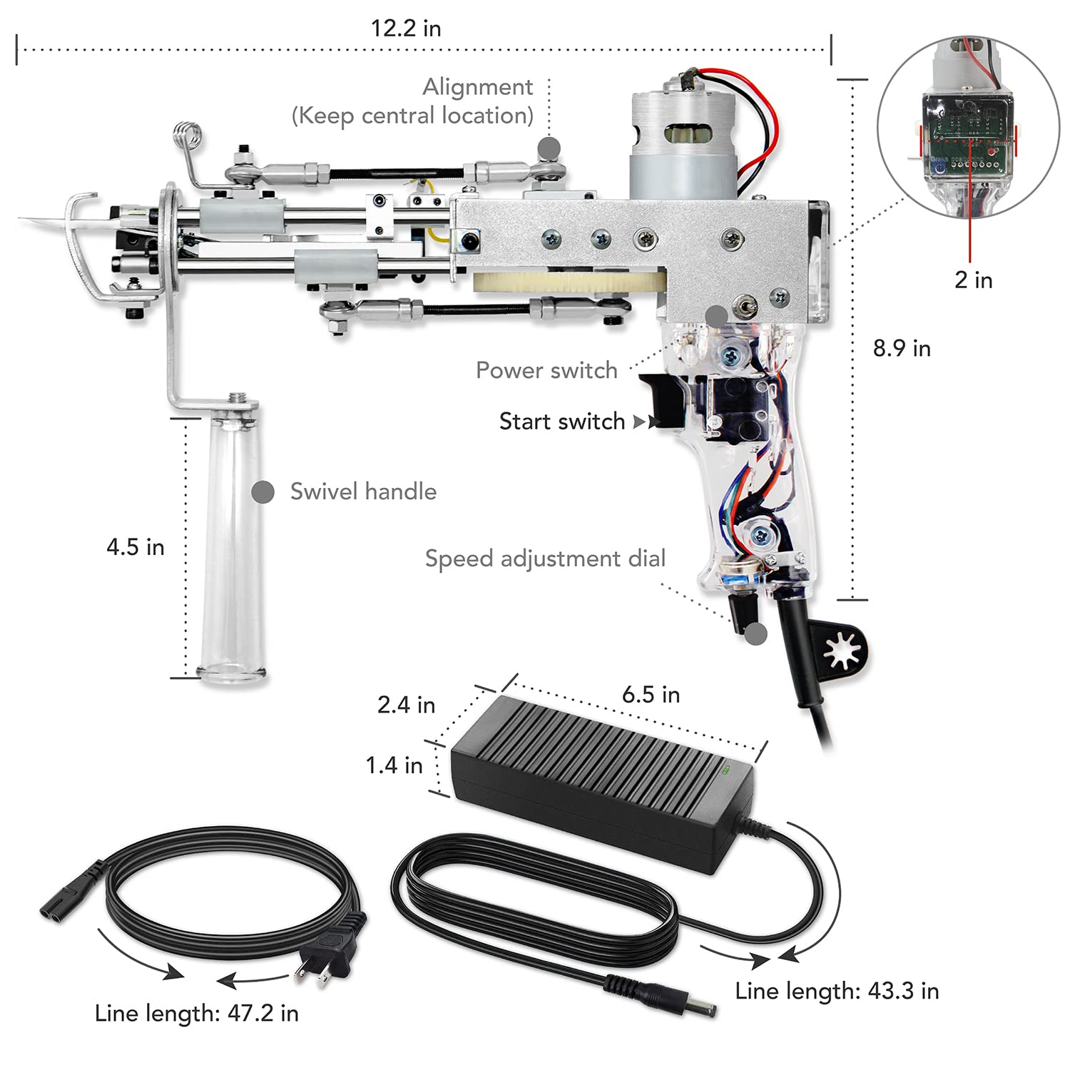 Amazon.co.jp: カットパイル タフティングガン オリジナル AK-I